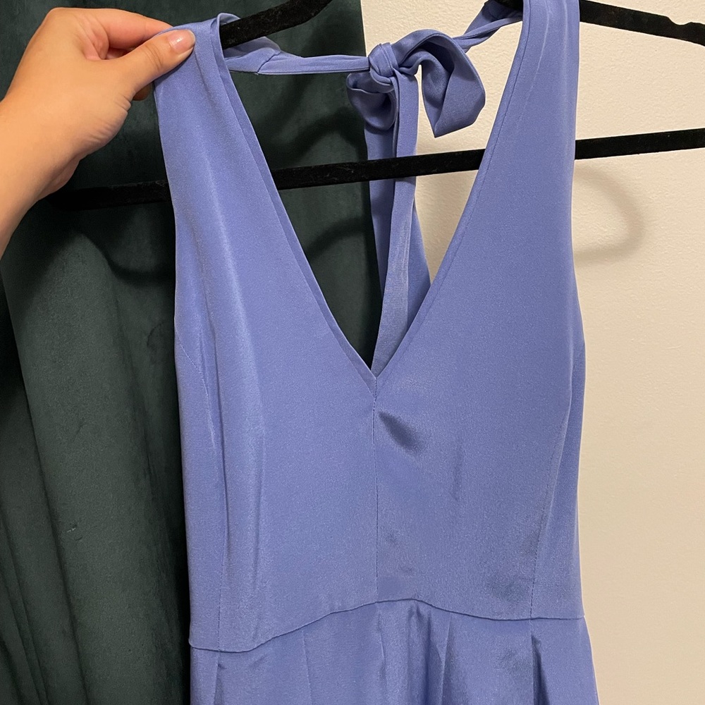 JCrew Pale Blue Halter Dress